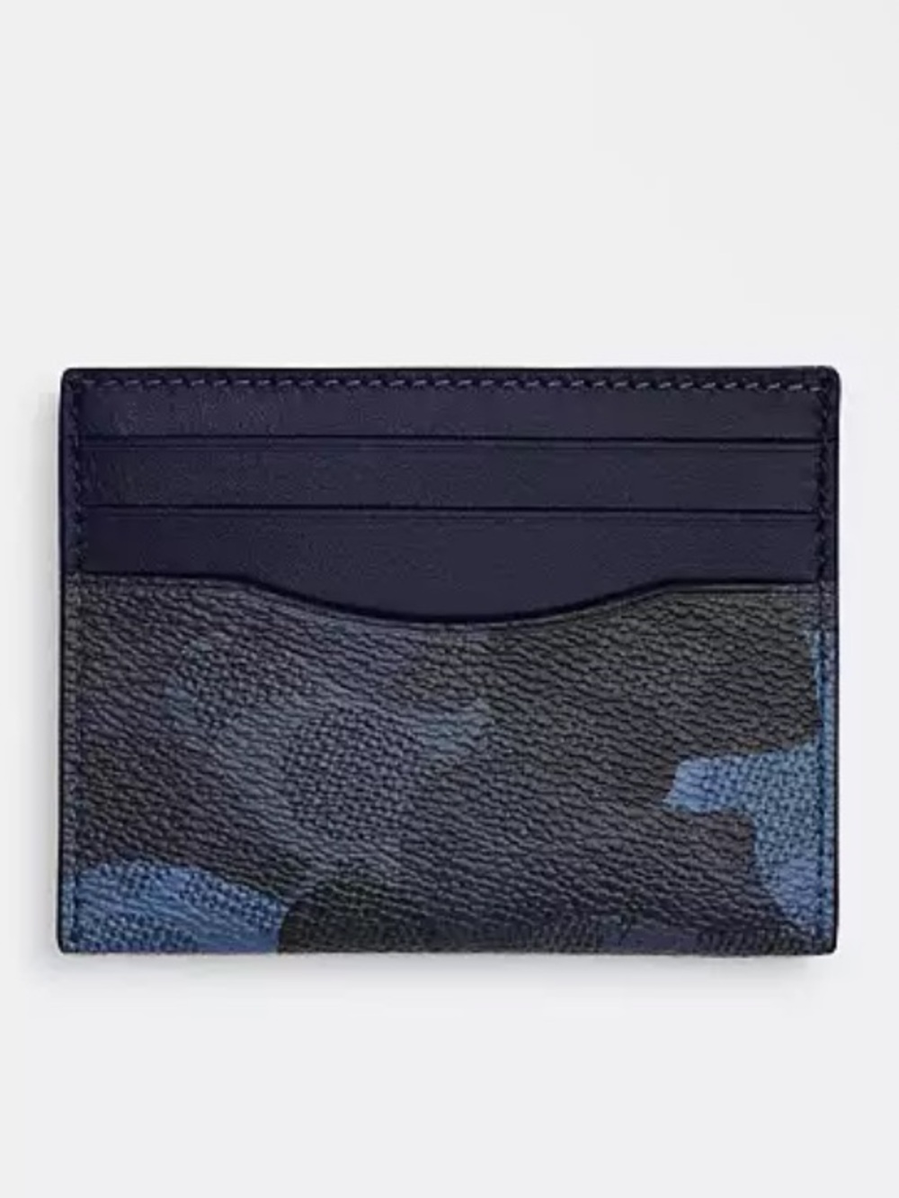 Coach Blue Multi Camo Slim ID Card Case